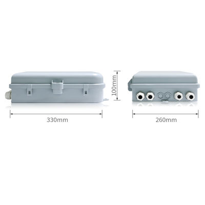 4 Port Splitter Termination Cabinet Fiber Distribution Box Enclosure with PVC Material