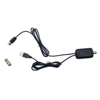 Frequency Range 170-240/470-862 MHz HDTV Antenna Amplifier Booster with USB Connector 235g
