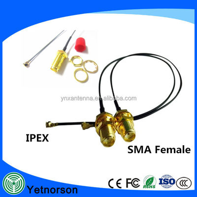 V.S.W.R≤1.5 50 OHM 10cm RG1.13 Jumper Cable with SMA-Female to U.FL IPX Connector