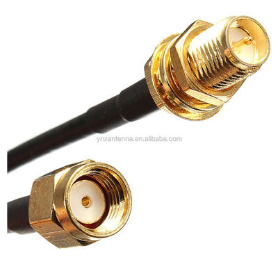 U.FL to SMA-female Bulkhead RG316 Coax Cable Assembly with Max Input Power of 50 OHM