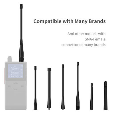Rubber Duck Antenna for VHF UHF Long Range Communication Baofeng Midland Walkie Talkie