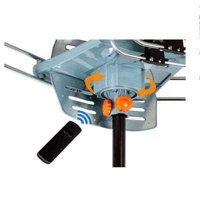 Long Range Vhf Uhf Hd Remote Control Rotating Yagi Outdoor Aluminum De Digital Para Tv Antenna