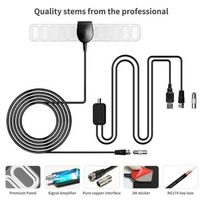 28dBi High Gain Uhf Best Wireless Caravan 4k Wall Mount Vertical Active Tv Antenna