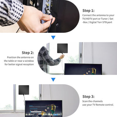 50W Max Input Power High Gain DVB-T Wireless Amplifier Indoor Digital TV Antenna for TV