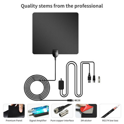 Wireless DVB T2 SU HDTV Indoor Outdoor Power Digital TV Antenna with Private Mold