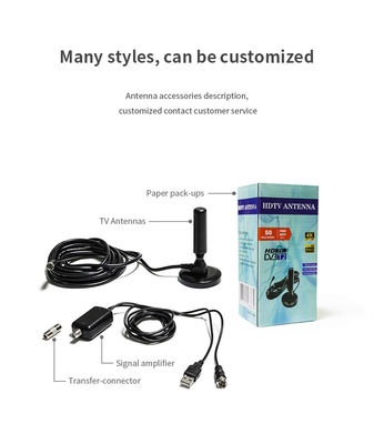 Pole Coaxial Connector for TV Antenna ABS Material 147-230MHz/470-862MHz Frequency