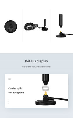 Pole Coaxial Connector for TV Antenna ABS Material 147-230MHz/470-862MHz Frequency