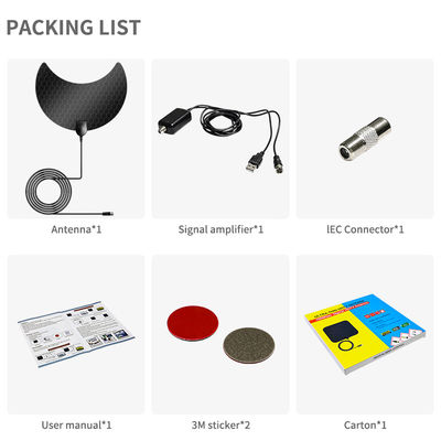Adhersive Mount 4g Ku Band and C Smart Digital HD Indoor Amplifier TV Antenna in 2022