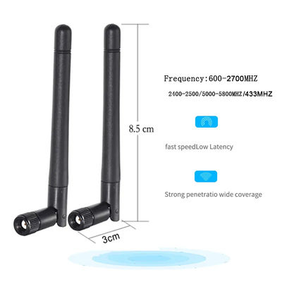 2.4GHZ/5.8GHZ Vertical Polarization Omni Antenna for USB Wi-Fi Adapters/Dongles/Router