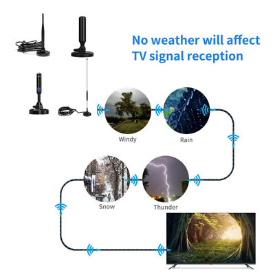 75 Ohm Impedance 1080P DVB-T DVB-T2 UHF VHF 4K HD Outdoor Amplified Hd Digital Tv Antenna