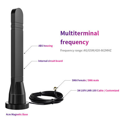 Walkie Talkie AM/FM Rubber Antenna Amplifier Splitter for Maximum Input Power of 50W