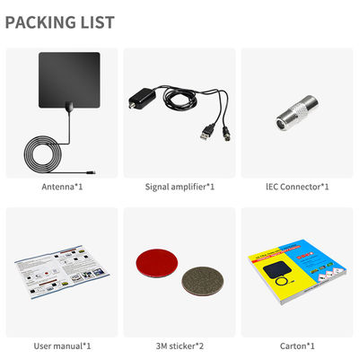 Free Channels Paste Mounting Portable Satellite Amplifier for rv Range Indoor TV Antenna