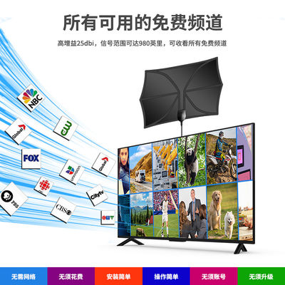 Enhance Your TV Reception with VHF 174-230mhz/UHF470-862mhz TV Antenna and Amplifier