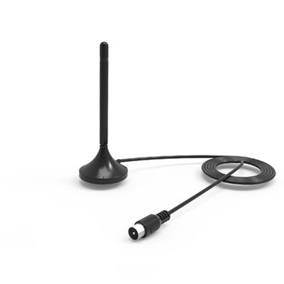RHCP Magnetic Mount HDTV Digital TV Antenna DVB-T DAB Customize Connector 174-230MHz/470-862MHz