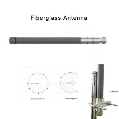 Grey High Gain 8dBi 11dBi 12dBi WiFi 2.4G 5.8G 4G LTE Helium Lora Antenna Fibre Glass Cable RG-58