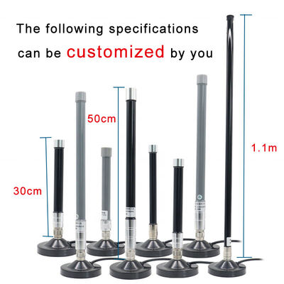 Grey High Gain 8dBi 11dBi 12dBi WiFi 2.4G 5.8G 4G LTE Helium Lora Antenna Fibre Glass Cable RG-58