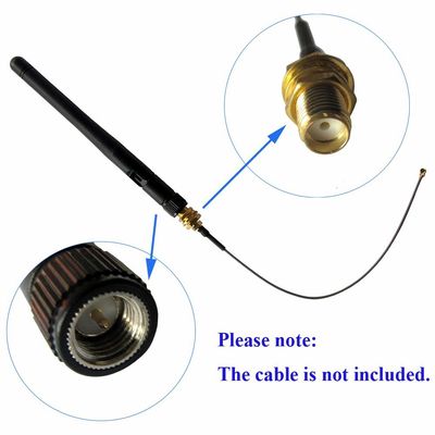 Long Range 2.4G Omni WiFi Antenna 3DBI 2km WiFi Range SMA Male for Wireless Connection