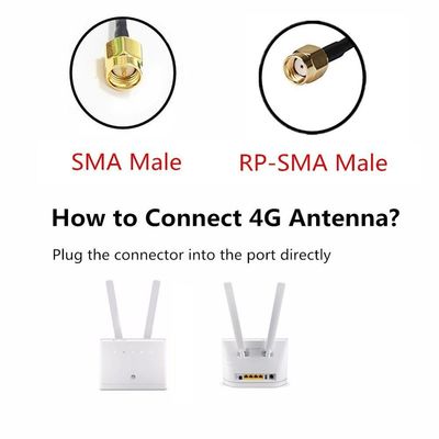 Omnidirectional External Antenna for Huawei Ausu Router Connect Type RP-SMA / SMA-male