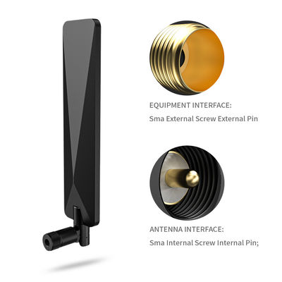 Black 5dBi 2.4G GSM 4G Lte 433mhz 868mhz Wireless Wifi Omnidirectional External Rubber Antenna