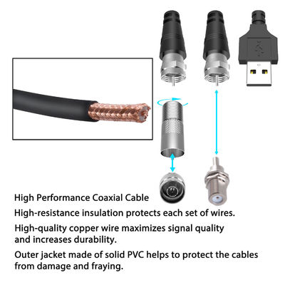 UHF VHF 4K Free Digital HDTV TV Antenna for Indoor and Outdoor 50Ω Input Impendence