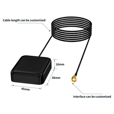 3000mm or 5000mm Cable Length Two Amplification Fakra GPS Antenna for MFD2 RNS2 RNS 510 MFD3 RNS-E