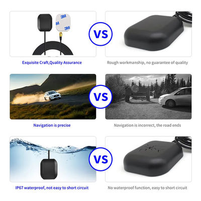 3db max Axial Ratio Waterproof Magnetic Embedded Satellite RTK GNSS Car FM GSM GPS Antenna