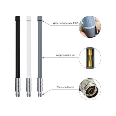 Vertical Polarization Fiberglass Antenna for 915MHz Lora Base Station Signal Boosting