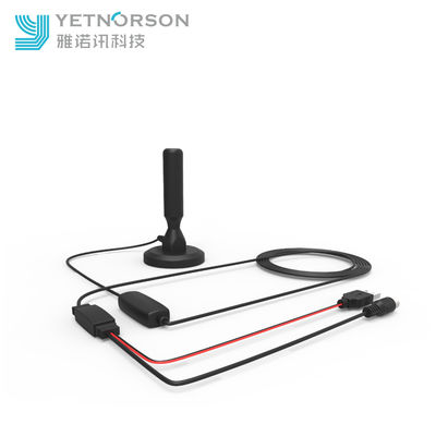Digital Satellite Color TV Indoor Antenna with RG174 Cable 110mm Height and Materials