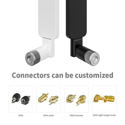 GSM Quad Band Rubber Communication Antennas with 5dBi Gain and Male Straight Connector