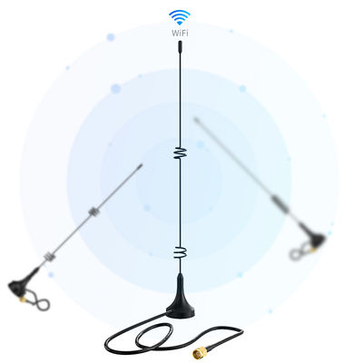 5G Antenna VSWR 1.5 Max Power 50W Frequency 3300-3600 4800-5000Mhz Strong Magnetic Base