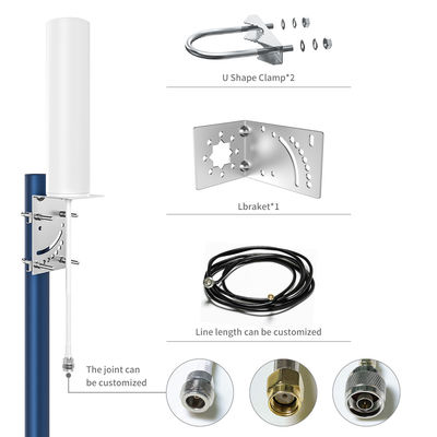 50cm Customized Cable Length VSWR 2.0 1 LTE Cylinder 4G LTE Cellular Antenna for External
