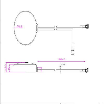 GPS GSM Simrad Combo Antenna At 1575.42MHz Frequency For Accurate Tracking