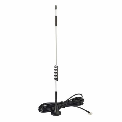 Black 900/1800/2100/2700Mhz 4G 3G 2G GSM GPRS Magnetic Antenna with TS9 male connector