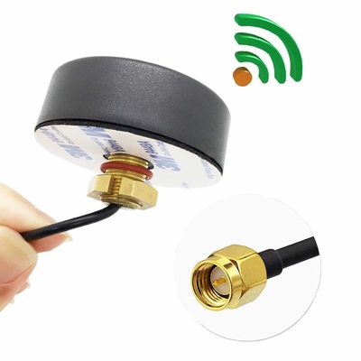 Customized Cable Length Waterproof GSM 2.4G 3G 4G LTE Puck Antenna for Screw Mounting