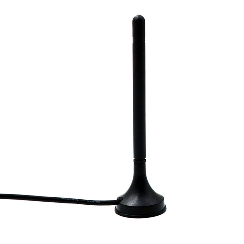 RHCP Magnetic Mount HDTV Digital TV Antenna DVB-T DAB Customize Connector 174-230MHz/470-862MHz
