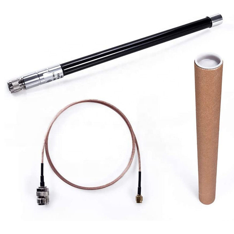 Grey High Gain 8dBi 11dBi 12dBi WiFi 2.4G 5.8G 4G LTE Helium Lora Antenna Fibre Glass Cable RG-58