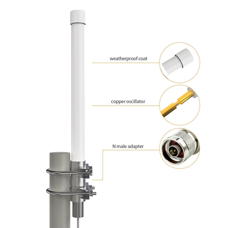 868mhz 915mhz Half Wave Helium Hotspot Fiberglass LoRa/LPWAN Antenna F/B Ratio ≥15dB